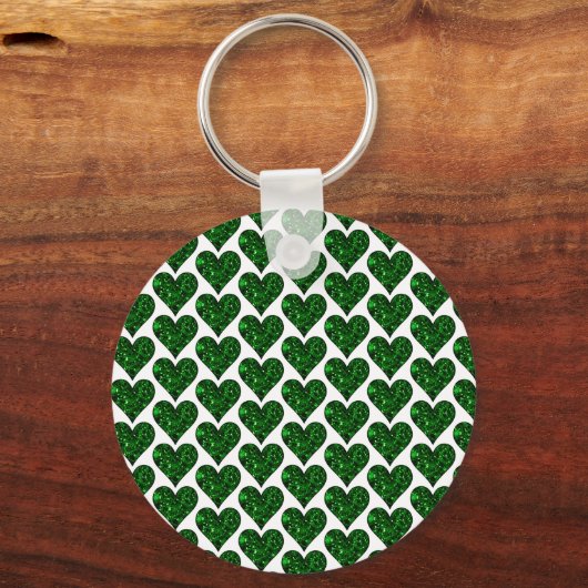 Porte-clés St. Patrick's Day Emerald Heart (Verso)