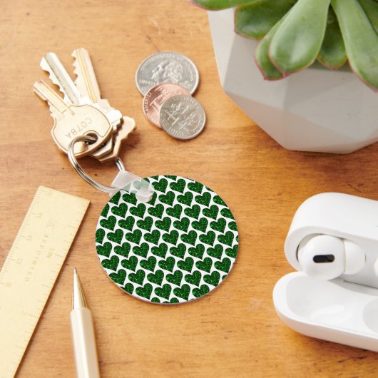 Porte-clés St. Patrick's Day Emerald Heart (Bureau)