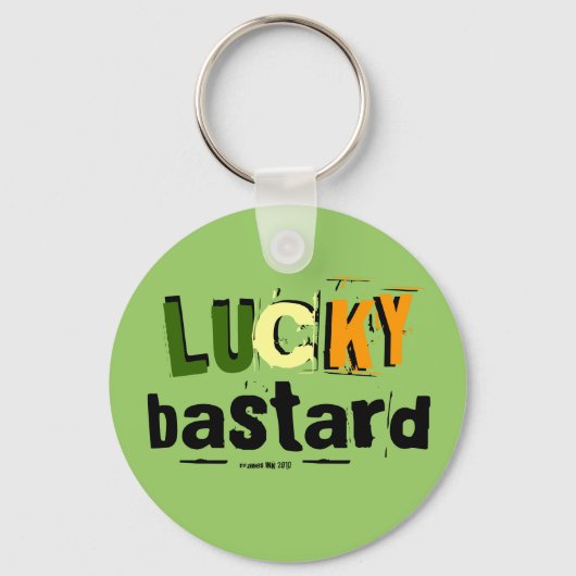 Porte-clés St. Patrick's Day Lucky Bastard KeyChain (Recto)