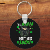Porte-clés St. Patrick's Day Ninja Chance verte Enfants Cadea (Recto)