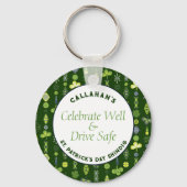 Porte-clés St. Patrick's Day Party "Drive Safe" (Verso)