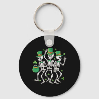 Porte-clés St Patrick's Day Skeleton Dancing Skeletons Party