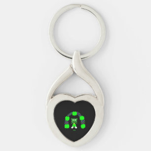Porte-clés St. Patrick's FrankenCheese Heart Keychain