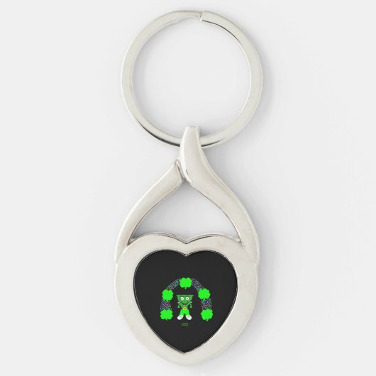 Porte-clés St. Patrick's FrankenCheese Heart Keychain (Devant)