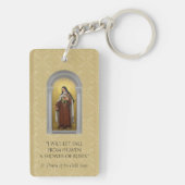 Porte-clés St Therese de la peinture de Jésus d'enfant (Dos)