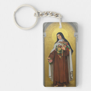 Porte-clés St Therese de la peinture de Jésus d'enfant