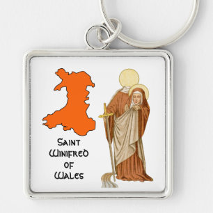 Porte-clés St. Winifred du Pays de Galles (P 002)