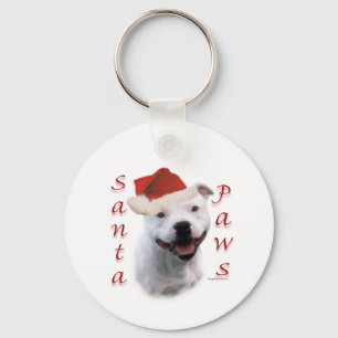 Porte-clés Staffordshire Bull Terrier Père Noël Paws