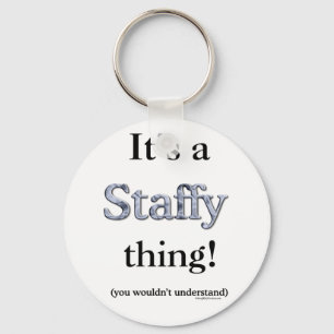 Porte-clés Staffordshire Bull Terrier Thing