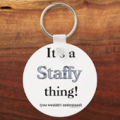 Porte-clés Staffordshire Bull Terrier Thing (Recto)