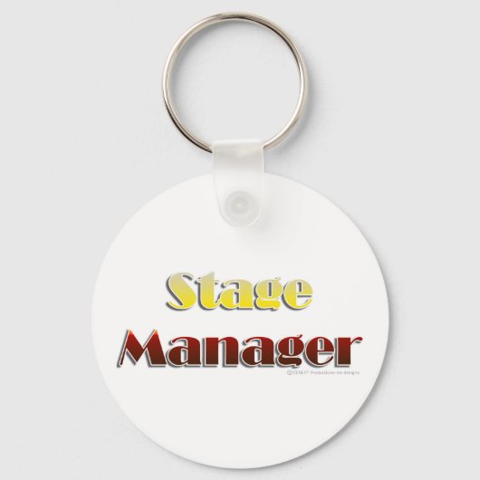 Porte-clés Stage Manager (texte uniquement) (Recto)