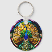 Porte-clés Stained Glass Peacock (Verso)