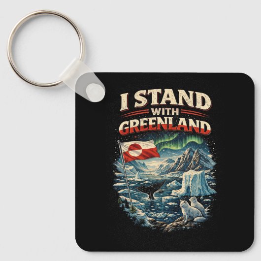 Porte-clés Stand with Greenland (Recto)