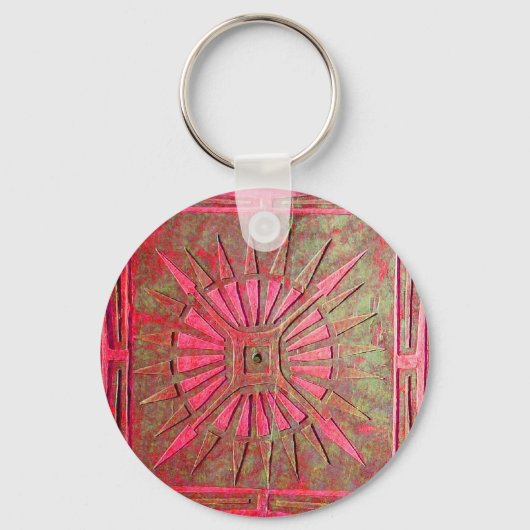 Porte-clés STAR DU MATIN, rouge, marron (Recto)