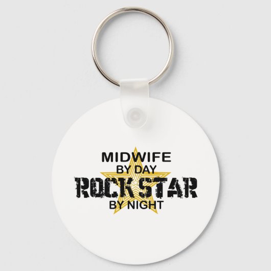 Porte-clés Star du rock de la sage-femme (Recto)