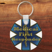 Porte-clés Star of Life - Premier répondeur Médicale (Recto)