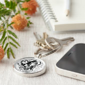 Porte-clés Star Sapphire Graphic 2 (Côté)