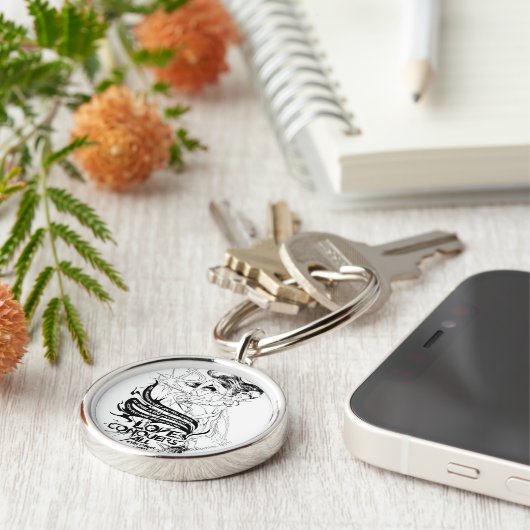 Porte-clés Star Sapphire Graphic 5 (Côté)