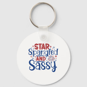 Porte-clés Star Spangangé Et Sy Independence Day Funny 4th Of