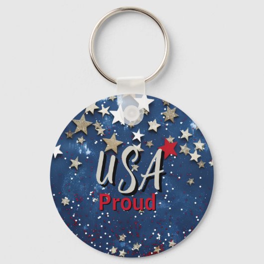 Porte-clés Star Spanged USA Fière (Recto)