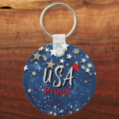 Porte-clés Star Spanged USA Fière (Verso)