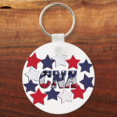 PORTE-CLÉS STAR SPANGLED CNA - ASSISTANT INFIRMIER CERTIFIÉ (Recto)