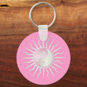 Porte-clés Starburst rose Yin Yang (Recto)