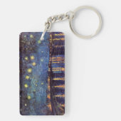 Porte-clés Starry Night Over the Rhone par Vincent van Gogh (Dos)