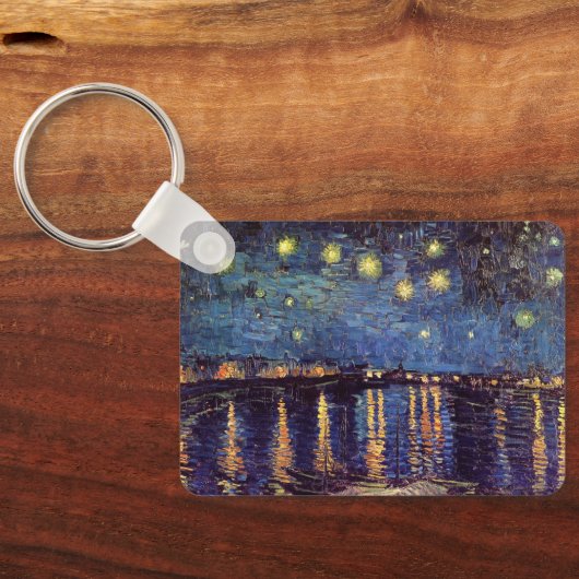 Porte-clés Starry Night Over the Rhone par Vincent van Gogh (Verso)
