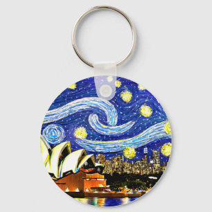 Porte-clés Starry Night Sydney Australie Opéra