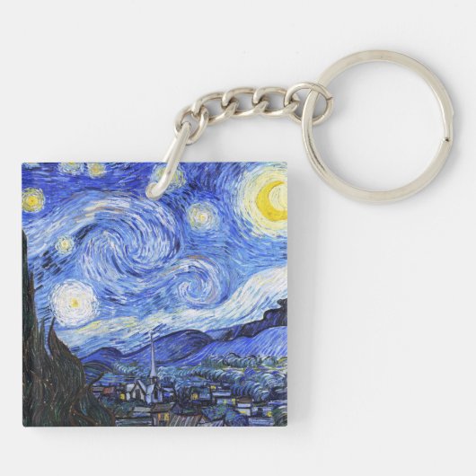 Porte-clés Starry Night Van Gogh (Dos)