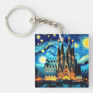 Porte-clés Starry Sagrada Familia Barcelona
