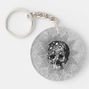 Porte-clés Starry Skull {{ avec du texte personnalisé}}