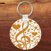 Porte-clés Stars, Hears et The Music Notes, Gold_ (Recto)