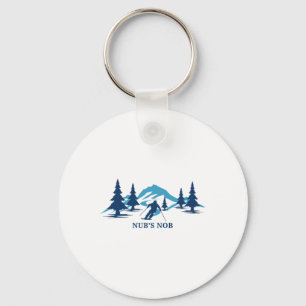 Porte-clés Station de ski Nutt Hill Wisconsin Ski Skieur