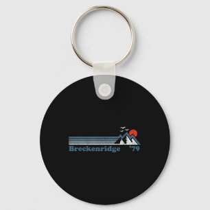 Porte-clés Station de ski Retro Breckenridge Colorado Snowboa