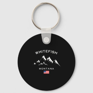 Porte-clés Station de ski Whitefish Montana Montagnes Rocheus
