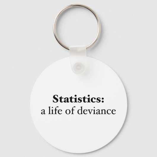 Porte-clés Statistiques : une vie de déviance (Recto)