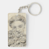 Porte-clés Statue dans le Jardin I (Dos)