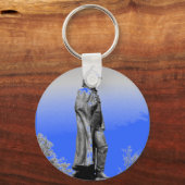 Porte-clés Statue de Fort McHenry B+W (Recto)