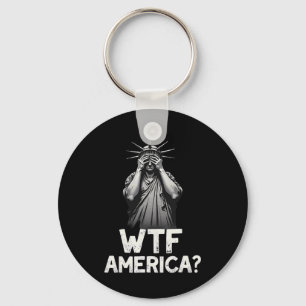 Porte-clés Statue de la Liberté du 4 juillet patriotique Wtf