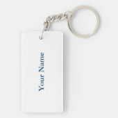 Porte-clés Statue de la Liberté, États-Unis Drapeau, Etoiles  (Dos)