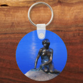 Porte-clés Statue de la petite sirène, Copenhague, Danemark (Recto)