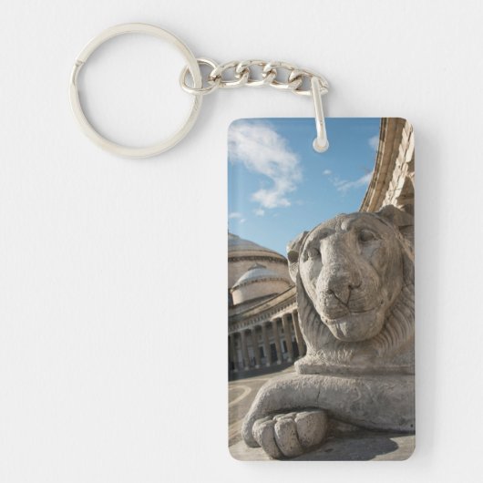 Porte-clés statue de lion devant San Francesco di Paola (Devant)