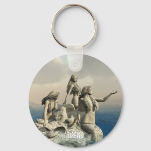 Porte-clés Statue de sirènes. Personnalisé