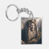 Porte-clés Statue Divine : Le Seigneur Est Mon Rocher (Devant gauche)
