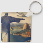Porte-clés Statue du Christ Rédempteur, Rio De Janeiro, Brési (Dos)
