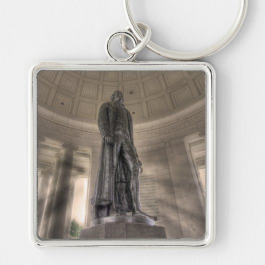 Porte-clés Statue en bronze du mémorial Thomas Jefferson (Devant)