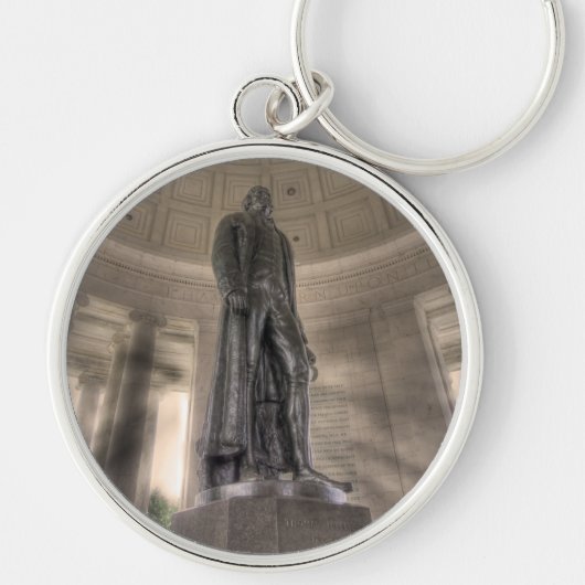 Porte-clés Statue en bronze du mémorial Thomas Jefferson (Devant)