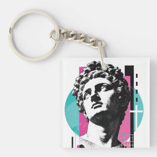 Porte-clés Statue grecque rétro Jésus brutaliste Colossiens 2